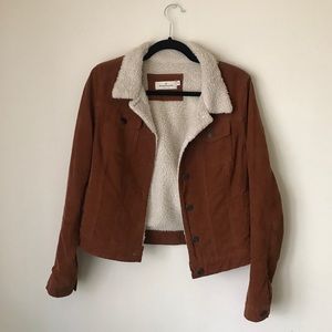 70s style corduroy button up jacket